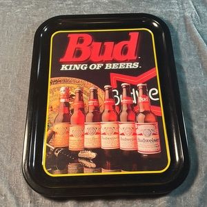 Budweiser King of Beers Tin Tray